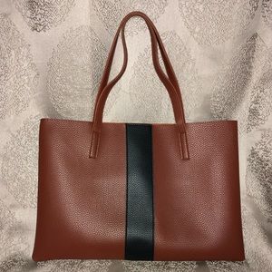 Vince Camuto leather handbag luck tote never used